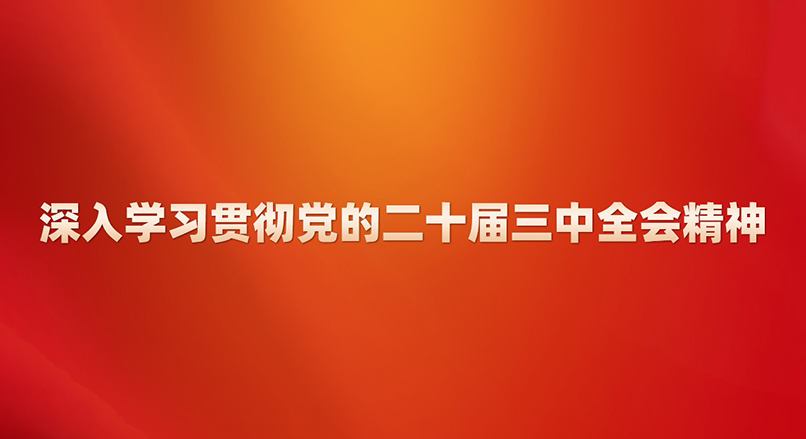 深入學習貫徹黨的二十屆三中全會精神